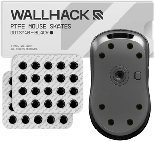 Wallhack PTFE Dot Mouse Skates | Premium Universal Skates for Gaming Mice | Ultra-Smooth Glide on Cloth & Glass Pads | Customize Speed & Control | Fast, Easy to Apply | Black 7mm x 7mm Wallhack PTFE Dot Mouse Skates | Premium Universal Skates for Gaming Mice | Ultra-Smooth Glide on Cloth & Glass Pads | Customize Speed & Control | Fast, Easy to Apply | Black 7mm x 7mm