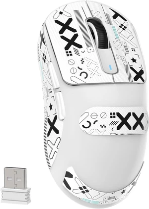 ATTACK SHARK X3 49g SUPERLIGHT Wireless Gaming Mouse, White & Grip Tape ATTACK SHARK X3 49g SUPERLIGHT Wireless Gaming Mouse, White & Grip Tape