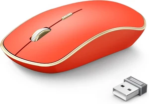 JOYACCESS Wireless Gaming Mouse, Slim Portable USB Mouse for Laptop, Computer, PC (Orange Red) JOYACCESS Wireless Gaming Mouse, Slim Portable USB Mouse for Laptop, Computer, PC (Orange Red)