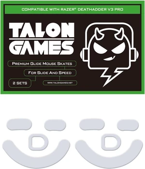 2Sets of TALONGAMES Rounded Curved Edges Mouse Skates Feet Compatible with Razer DeathAdder V3 Pro Gaming Mouse Feet Replacement,0.8mm,Pure PTFE Material with Super Smooth Glide Pads 2Sets of TALONGAMES Rounded Curved Edges Mouse Skates Feet Compatible with Razer DeathAdder V3 Pro Gaming Mouse Feet Replacement,0.8mm,Pure PTFE Material with Super Smooth Glide Pads
