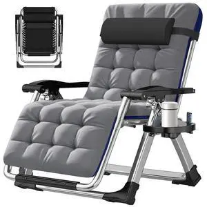 Oversized Zero Gravity Chair,29In XL Premium Outdoor Lawn Folding Lounge Chairs,Sturdy Adjustable Reclining Patio Chairs with Removable Cushion,Headrest & Tray Oversized Zero Gravity Chair,29In XL Premium Outdoor Lawn Folding Lounge Chairs,Sturdy Adjustable Reclining Patio Chairs with Removable Cushion,Headrest & Tray