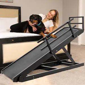 Dog Ramp for Bed, Couch & Car, Portable High-Traction Pet Ramp for Small, Medium, Large & Senior Dogs and Cats, 31.4" H Adjustable Folding, Supports up to 200 lbs Dog Ramp for Bed, Couch & Car, Portable High-Traction Pet Ramp for Small, Medium, Large & Senior Dogs and Cats, 31.4" H Adjustable Folding, Supports up to 200 lbs
