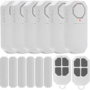 Door Window Alarm When Opened for Home Security with Remote, Wireless Door Sensor Alarm for Kids Safety with Adjustable Volume ( 6Pcs Sensor +2Remote) Door Window Alarm When Opened for Home Security with Remote, Wireless Door Sensor Alarm for Kids Safety with Adjustable Volume ( 6Pcs Sensor +2Remote)