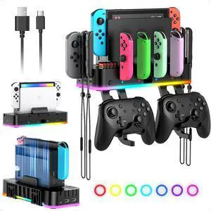 RGB Switch Wall Mount for Joy-Con/Nintendo Switch 1/ OLED Console RGB Switch Wall Mount for Joy-Con/Nintendo Switch 1/ OLED Console