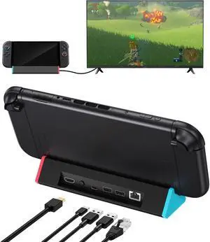 for Nintendo Switch 2 Dock Station, Portable TV Docking Station Replacement with 4K@120Hz HDMI Adapter/2 USB Port/Type C Port for Nintendo Switch 2 ONLY (5) for Nintendo Switch 2 Dock Station, Portable TV Docking Station Replacement with 4K@120Hz HDMI Adapter/2 USB Port/Type C Port for Nintendo Switch 2 ONLY (5)