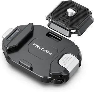 F38 Backpack Camera Clip V2 with Plate, Arca-Swiss Quick Release, 30kg/66lb Heavy Load, Dyneema Safety Strap, Belt & Strap Mount for DSLR Action Mirrorless Black F38 Backpack Camera Clip V2 with Plate, Arca-Swiss Quick Release, 30kg/66lb Heavy Load, Dyneema Safety Strap, Belt & Strap Mount for DSLR Action Mirrorless Black