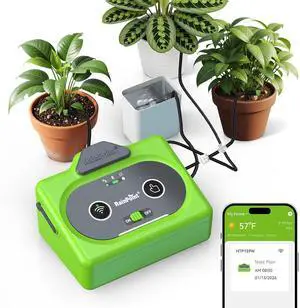 Direct WiFi Connection Smart Auto Plant Waterer Indoor Drip Irrigation System Kit Local Storage Memory,WiFi-Enable APP Control,Adjustable Water Output Water 10-15 Plants Direct WiFi Connection Smart Auto Plant Waterer Indoor Drip Irrigation System Kit Local Storage Memory,WiFi-Enable APP Control,Adjustable Water Output Water 10-15 Plants