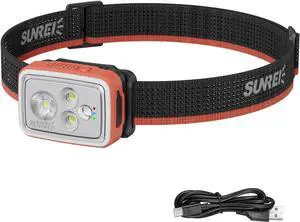 700 Lumens Rechargeable Headlamp with RGB Light, Motion Sensor, Stepless Dimming, IPX6 Waterproof, 2200mAh Battery, 5700K, Spot/Flood/Combo Beam, Red Flash, Type-C Lightweight Headlight 700 Lumens Rechargeable Headlamp with RGB Light, Motion Sensor, Stepless Dimming, IPX6 Waterproof, 2200mAh Battery, 5700K, Spot/Flood/Combo Beam, Red Flash, Type-C Lightweight Headlight