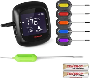 Solis Digital Meat Thermometer, APP Controlled Wireless Bluetooth Smart BBQ Thermometer w/ 6 Stainless Steel Probes & Carrying Case, Cooking Thermometer for Grill & Smoker Solis Digital Meat Thermometer, APP Controlled Wireless Bluetooth Smart BBQ Thermometer w/ 6 Stainless Steel Probes & Carrying Case, Cooking Thermometer for Grill & Smoker