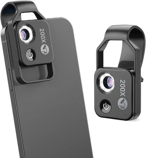 200X Phone Microscope Lens with LED Light & CPL Universal Clip Nanozoom Mini Pocket Digital Microscope, Portable Smartphone Macro Lens for iPhone & Android 200X Phone Microscope Lens with LED Light & CPL Universal Clip Nanozoom Mini Pocket Digital Microscope, Portable Smartphone Macro Lens for iPhone & Android
