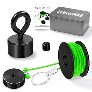 Magnetic Wire Puller Kit with Strong Magnet Efficient Fish Tape for Running Wires, Coaxial & Electrical Cables Behind Walls, Indoor/Outdoor Wiring Tool Magnetic Wire Puller Kit with Strong Magnet Efficient Fish Tape for Running Wires, Coaxial & Electrical Cables Behind Walls, Indoor/Outdoor Wiring Tool
