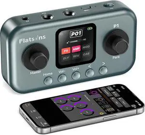 P1 Portable Multi Effects Guitar Pedals, 80+ Effects, Rechargeable | Built-in Tuner Multi Effects Processor for Guitar/Bass,Amp Modeling, Mobile APP & PC Editing,OTG Recording & IR Loading P1 Portable Multi Effects Guitar Pedals, 80+ Effects, Rechargeable | Built-in Tuner Multi Effects Processor for Guitar/Bass,Amp Modeling, Mobile APP & PC Editing,OTG Recording & IR Loading