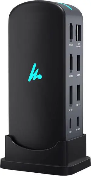 Type C 14 in 1 Wozoyo Docking Station, PD 100W, 2X4K@60Hz HDMI, 4K DisplayPort, 2XType-C 10Gbps, USB 10Gbps, Gigabit Ethernet, AUX Port, Compatible Thunderbolt 4, macOS, Windows, Android & iOS Type C 14 in 1 Wozoyo Docking Station, PD 100W, 2X4K@60Hz HDMI, 4K DisplayPort, 2XType-C 10Gbps, USB 10Gbps, Gigabit Ethernet, AUX Port, Compatible Thunderbolt 4, macOS, Windows, Android & iOS