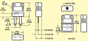 10pc Mini K-Type Thermocouple Wire Connector - Female Plug 10pc Mini K-Type Thermocouple Wire Connector - Female Plug