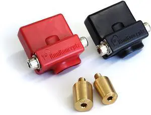 Ultimate Battery Terminal v2 Pair- Positive and Negative with OEM Top Post Adapter Ultimate Battery Terminal v2 Pair- Positive and Negative with OEM Top Post Adapter