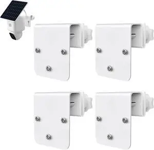 4 Pack Gutter Mount Bracket Compatible with Eufy SoloCam S340/E30/E42 and 4G LTE Cam S33, Stainless Steel Gutter Mount for Solar Security Camera, No-Drill Installation 4 Pack Gutter Mount Bracket Compatible with Eufy SoloCam S340/E30/E42 and 4G LTE Cam S33, Stainless Steel Gutter Mount for Solar Security Camera, No-Drill Installation