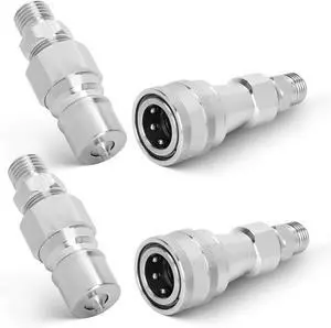 2Pcs M14 M16 Hydraulic Quick Connect for Agt Mini Excavators, Metric Hydraulic Fittings, M14 Female to M16 Male, M14 to M16 Hydraulic Adapter with 4 Metric Fittings 4 Female Fittings 2Pcs M14 M16 Hydraulic Quick Connect for Agt Mini Excavators, Metric Hydraulic Fittings, M14 Female to M16 Male, M14 to M16 Hydraulic Adapter with 4 Metric Fittings 4 Female Fittings