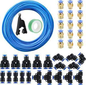 8mm OD 5mm ID Polyurethane PU Air Hose Pipe Tube Kit, 100ft/32M High Flexibility Pneumatic Tubing Air Line Tubing, Blue 8mm OD 5mm ID Polyurethane PU Air Hose Pipe Tube Kit, 100ft/32M High Flexibility Pneumatic Tubing Air Line Tubing, Blue
