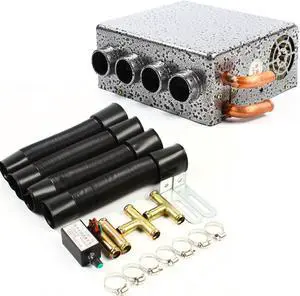 Upgraded of 12V Universal Auxiliary Heater Underdash Heat with Speed Switch for Car or Truck Minivans Excavators Harvesters 4 ports US Stock Upgraded of 12V Universal Auxiliary Heater Underdash Heat with Speed Switch for Car or Truck Minivans Excavators Harvesters 4 ports US Stock