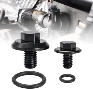 Upgrade Titanium Coolant Bleeder Screw Kit with O-Ring for Alfa Romeo Giulia Stelvio 2.0T, Hex Head Design for Easier Installation, Black Upgrade Titanium Coolant Bleeder Screw Kit with O-Ring for Alfa Romeo Giulia Stelvio 2.0T, Hex Head Design for Easier Installation, Black