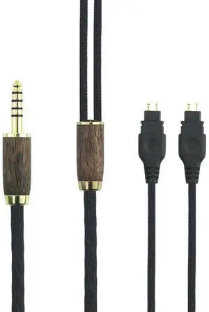 4.4mm Balanced Cable Replacement Cable Compatible with Sennheiser HD600 HD650 HD580 HD660S HD58X HD660S2 HD6XX Headphone 7N OCC Copper Silver Plated Cord Walnut Wood Shell 4.4mm Balanced Cable Replacement Cable Compatible with Sennheiser HD600 HD650 HD580 HD660S HD58X HD660S2 HD6XX Headphone 7N OCC Copper Silver Plated Cord Walnut Wood Shell