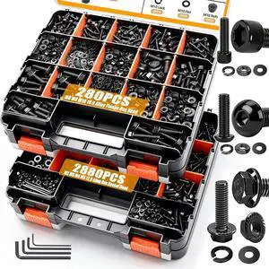 3160PCS Metric Flange Bolt Assortment,Metric Screw Assortment,12.9 Alloy Hex Socket Head&10.9 Alloy Hex Button Head&10.9 Flange Hex Nuts and Bolts,M2 M3 M4 M5 (4-30mm) M6x1.0 M8x1.25 M10x1.5 3160PCS Metric Flange Bolt Assortment,Metric Screw Assortment,12.9 Alloy Hex Socket Head&10.9 Alloy Hex Button Head&10.9 Flange Hex Nuts and Bolts,M2 M3 M4 M5 (4-30mm) M6x1.0 M8x1.25 M10x1.5