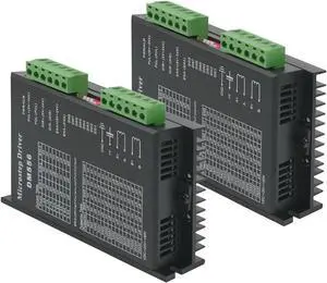 2pcs DM556 Stepper Motor Driver, Upgraded Version 4A 9-42V 32 Subdivision for Nema 17/23 Single Axis Hybrid CNC Controller for 42 57 86 Motors 2pcs DM556 Stepper Motor Driver, Upgraded Version 4A 9-42V 32 Subdivision for Nema 17/23 Single Axis Hybrid CNC Controller for 42 57 86 Motors