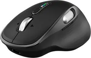 Wireless Bluetooth Rechargeable Mouse with 8 Programmable Buttons-Black Wireless Bluetooth Rechargeable Mouse with 8 Programmable Buttons-Black