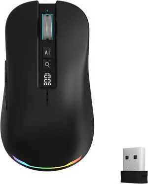 Ai Mouse with Voice Typing & ChatGPT Assistant,Smart Mouse Multi Language Voice to Text Recorder Ergonomic Wireless BT Mouse 600mAH for Computer,PC,Laptop,2026 Upgraded (Upgrade BK) Ai Mouse with Voice Typing & ChatGPT Assistant,Smart Mouse Multi Language Voice to Text Recorder Ergonomic Wireless BT Mouse 600mAH for Computer,PC,Laptop,2026 Upgraded (Upgrade BK)