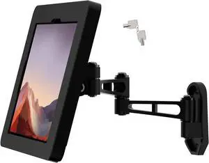 Tablet Wall Mount with Lock, All Metal Heavy-Duty, 3-Joint Articulating Arm with 360 Rotation, Secure for Kitchen/Business/Retail, Compatible with iPad 10.9"/11"-BSW601BA Tablet Wall Mount with Lock, All Metal Heavy-Duty, 3-Joint Articulating Arm with 360 Rotation, Secure for Kitchen/Business/Retail, Compatible with iPad 10.9"/11"-BSW601BA
