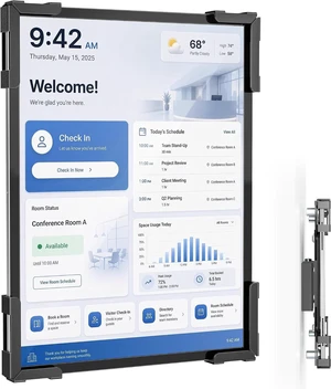 Anti-Theft iPad Wall Mount, Steel Wall Holder with 360° Screen Rotation for 9.7"-13" iPad Pro/Air, Galaxy Tab, Business POS, Reception & Meeting Rooms Anti-Theft iPad Wall Mount, Steel Wall Holder with 360° Screen Rotation for 9.7"-13" iPad Pro/Air, Galaxy Tab, Business POS, Reception & Meeting Rooms