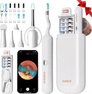 Earsight Plus R37R Ear Wax Removal Tool Camera, FSA HSA Eligible Items, Smart Ear Cleaner with Painless Visual Tweezers, Flexible Ear Camera Otoscope, Home ENT Cleaning Kit for Family,White Earsight Plus R37R Ear Wax Removal Tool Camera, FSA HSA Eligible Items, Smart Ear Cleaner with Painless Visual Tweezers, Flexible Ear Camera Otoscope, Home ENT Cleaning Kit for Family,White