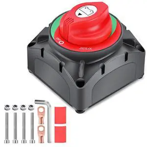 600A High Current Battery Switch | 12V-48V ON Off Heavy Duty Battery Power Cut Master Switch Disconnect Isolator for Truck Vehicle Trailer RV Marine Boat Yacht 600A High Current Battery Switch | 12V-48V ON Off Heavy Duty Battery Power Cut Master Switch Disconnect Isolator for Truck Vehicle Trailer RV Marine Boat Yacht