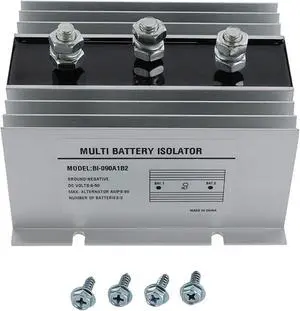 Alternator 626-01001 Compatible With/Replacement For 90 Amp Dual Multi 2 Two Battery Isolator Marine, RV, EMS Vehicles,Fire Trucks/Negative Ground, 6-50 DC Volts Northwest Reg. MBG90 | OEM replacement Alternator 626-01001 Compatible With/Replacement For 90 Amp Dual Multi 2 Two Battery Isolator Marine, RV, EMS Vehicles,Fire Trucks/Negative Ground, 6-50 DC Volts Northwest Reg. MBG90 | OEM replacement