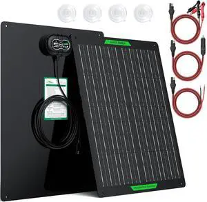 Waterproof 50W 12V Solar Battery Charger & Maintainer PRO, Built-in UltraSmart MPPT Charge Controller, 12 Volt Solar Panel Trickle Charging Kits for Car Automotive Boat Marine RV Trailer Waterproof 50W 12V Solar Battery Charger & Maintainer PRO, Built-in UltraSmart MPPT Charge Controller, 12 Volt Solar Panel Trickle Charging Kits for Car Automotive Boat Marine RV Trailer