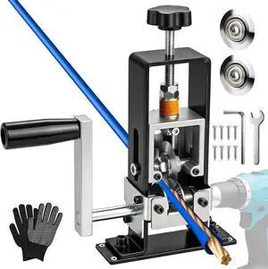 Wire Stripper Machine, Suitable for Copper Recycling, 0.2"to 1" | Wire Stripper Machines, Dual-Mode Drive: Manual or Electric, A Total of 3 Replacement Blades Wire Stripper Machine, Suitable for Copper Recycling, 0.2"to 1" | Wire Stripper Machines, Dual-Mode Drive: Manual or Electric, A Total of 3 Replacement Blades