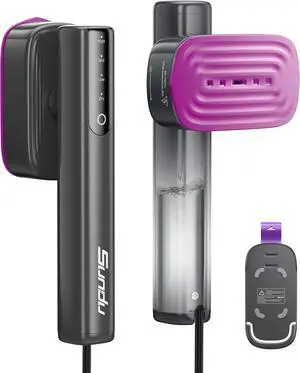 2-in-1 Steamer & Iron for Clothes, Travel Steamer for Clothes | 15s Fast Heat-Up 1200W Portable Handheld Garment Steamer 100ml Tank Ceramic Heat Panel Quick Wrinkle Removal Pearl Lavender 2-in-1 Steamer & Iron for Clothes, Travel Steamer for Clothes | 15s Fast Heat-Up 1200W Portable Handheld Garment Steamer 100ml Tank Ceramic Heat Panel Quick Wrinkle Removal Pearl Lavender