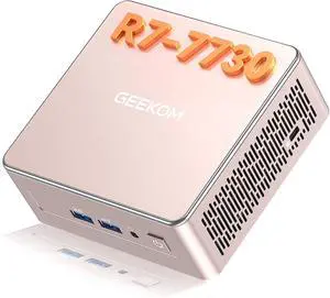 A5 Mini PC Business, Ryzen 7 7730U(Beats 7640HS), 16GB RAM 512GB SSD | Upgradeable Up to 64GB, Silent Operation/Low Power 4K Desktop Computer, Quad Display, SD 4.0 Slot Home Education A5 Mini PC Business, Ryzen 7 7730U(Beats 7640HS), 16GB RAM 512GB SSD | Upgradeable Up to 64GB, Silent Operation/Low Power 4K Desktop Computer, Quad Display, SD 4.0 Slot Home Education