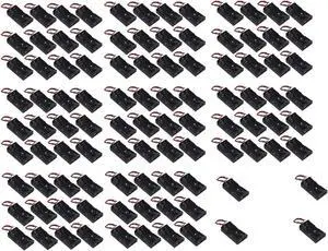 100 Pcs 2 x 1.5V AA Battery Holder Case Box, 2 AA Battery Holder with Wire Leads 100 Pcs 2 x 1.5V AA Battery Holder Case Box, 2 AA Battery Holder with Wire Leads