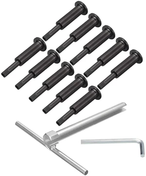 20 Pack Black Invisible Cable Railing Kit, T316 Stainless Steel 1/8" Swage Tensioner, Terminal Hidden for 2"x2" Wood/Metal Deck Post, Cable Railing 20 Pack Black Invisible Cable Railing Kit, T316 Stainless Steel 1/8" Swage Tensioner, Terminal Hidden for 2"x2" Wood/Metal Deck Post, Cable Railing