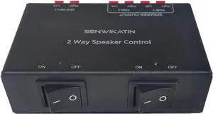 2-Way Speaker Selector, Passive 2 Zone Distribution Box 150W / Channel with Impedance Protection, Spring Clip Connectors 2-Way Speaker Selector, Passive 2 Zone Distribution Box 150W / Channel with Impedance Protection, Spring Clip Connectors