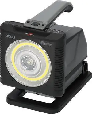 Professional Multi Battery LED Portable Work Light HL 3000 (20W, 1140 + 2160lm, IP54, Compatible with 18V Batteries from 11 Different Power Tool Manufacturers, Engineered in Germany) Professional Multi Battery LED Portable Work Light HL 3000 (20W, 1140 + 2160lm, IP54, Compatible with 18V Batteries from 11 Different Power Tool Manufacturers, Engineered in Germany)