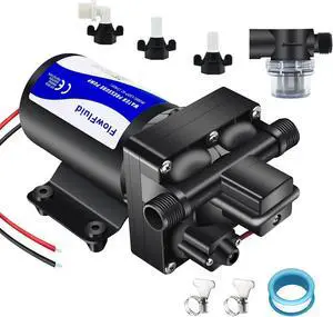 12V DC Water Pressure Booster Pump for RV,70PSI 5GPM Washdown Fresh Self Priming Diaphragm Pump for Boats with Filter,4-Chamner Transfer On Demand Pump for Marine Yacht Caravan Garden Hose 12V DC Water Pressure Booster Pump for RV,70PSI 5GPM Washdown Fresh Self Priming Diaphragm Pump for Boats with Filter,4-Chamner Transfer On Demand Pump for Marine Yacht Caravan Garden Hose