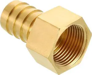 Pack of 20 Brass Hose Barb Fittings Adapter Connector 3/4" Hose Barb to 3/4" NPT Female Fittings for Home Machines, Massage Bathtubs, and Irrigation Systems Pack of 20 Brass Hose Barb Fittings Adapter Connector 3/4" Hose Barb to 3/4" NPT Female Fittings for Home Machines, Massage Bathtubs, and Irrigation Systems