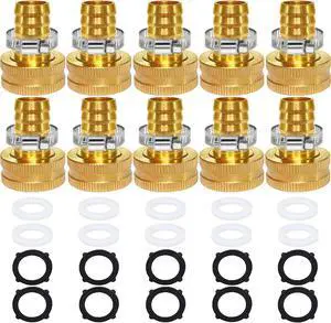 Garden Hose Adapter 3/4" Drip Irrigation Tubing to Faucet - Reusable Connector Fittings for Most Rain Bird, Orbit, Dig, Toro 3/4 Tubing x 3/4" GHT Garden Hose Repair kit(10Sets) Garden Hose Adapter 3/4" Drip Irrigation Tubing to Faucet - Reusable Connector Fittings for Most Rain Bird, Orbit, Dig, Toro 3/4 Tubing x 3/4" GHT Garden Hose Repair kit(10Sets)