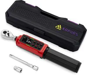 1/4" Digital Torque Wrench, 0.13-8.84 Ft.lb/0.18-12 Nm, ±1% Accuracy | Bike Torque Wrench with Vibration, Buzzer & LED, 10 Presets, 500 Data, Peak/Track for Bicycle & Precision 1/4" Digital Torque Wrench, 0.13-8.84 Ft.lb/0.18-12 Nm, ±1% Accuracy | Bike Torque Wrench with Vibration, Buzzer & LED, 10 Presets, 500 Data, Peak/Track for Bicycle & Precision