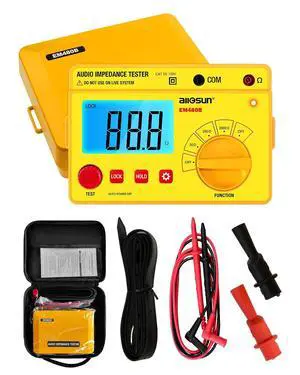 ALLOSUN - EM480B Audio Impedance Tester Digital LCD Insulation Resistance Megohmmeter Meter Tester with Bag ALLOSUN - EM480B Audio Impedance Tester Digital LCD Insulation Resistance Megohmmeter Meter Tester with Bag
