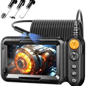 Endoscope Camera with Light, Dual Lens 1080p HD Borescope, IP67 Waterproof Snake Camera Ideal for Inspecting Walls, Vents, Automotive Engines, Pipes A Great Tool Gift for Men (16.4ft) Endoscope Camera with Light, Dual Lens 1080p HD Borescope, IP67 Waterproof Snake Camera Ideal for Inspecting Walls, Vents, Automotive Engines, Pipes A Great Tool Gift for Men (16.4ft)