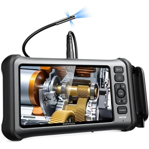 7" IPS Screen Triple Lens Inspection Borescope with Light, 16.5FT | 1080P Endoscope Camera, Video & Sound Record, Gooseneck Snake Cable, 10 LEDs, 32GB TF Card for Automotive, Plumbing, HVAC 7" IPS Screen Triple Lens Inspection Borescope with Light, 16.5FT | 1080P Endoscope Camera, Video & Sound Record, Gooseneck Snake Cable, 10 LEDs, 32GB TF Card for Automotive, Plumbing, HVAC