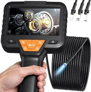 32.8FT Endoscope Camera with Light-1080P HD Borescope Inspection Camera | IP67 Waterproof Sewer Tools with 8 Adjustable LEDs,Snake Cameras with 4.3" IPS Screen for Plumbing & Automotive Engines 32.8FT Endoscope Camera with Light-1080P HD Borescope Inspection Camera | IP67 Waterproof Sewer Tools with 8 Adjustable LEDs,Snake Cameras with 4.3" IPS Screen for Plumbing & Automotive Engines